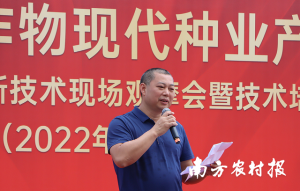 省农业技术推广中心副主任罗国武。